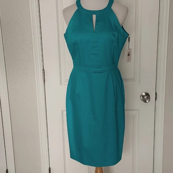 knee length dresses for ladies Calvin Klein Girls Logo Tape Punto Dress in Black main image 1